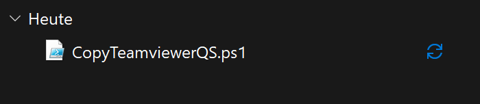 PowerShell script for copying TeamViewer QS to desktop